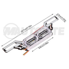 Luz estroboscopica multicolor LED con Base para placa 12V PH216
