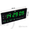 Reloj digital de pared