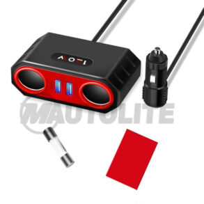 Socket multifunción-Cargador de dos puertos USB