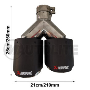 Punta de escape doble AKRAPOVIC