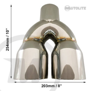 Punta de escape dual