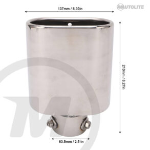 Punta de escape de acero inoxidable