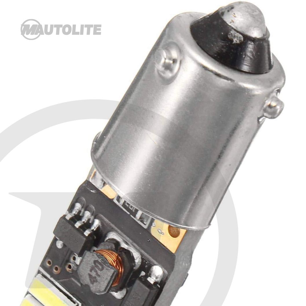 thumbnail image 2 of 2x LED Bulbs With Built-in Resistance – Replace BA9S, H6W, T4W, QZ1 (White) 2 of 5
