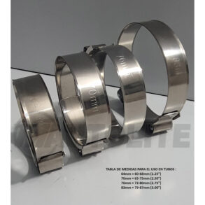 Abrazaderas tipo T para tubo