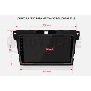 Carátula para pantalla de MAZDA CX7 2006-12