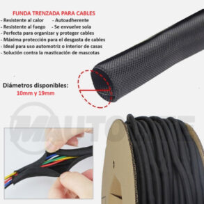 Forro trenzado para cables
