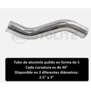 Tubo intake S shape