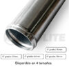Tubo intake recto