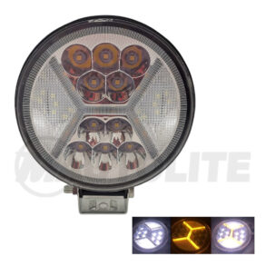 Neblinera LED Redonda 4 pulgadas Bi-color (ámbar-blanco) 30Watts