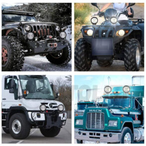 Neblinera LED Redonda 4 pulgadas Bi-color (ámbar-blanco) 30Watts