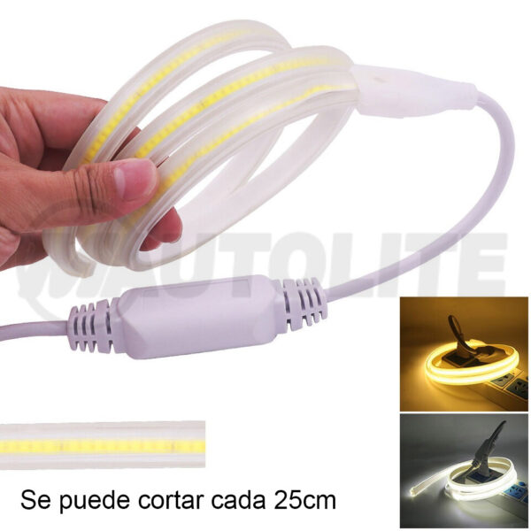 Tira Led Cob De 110v Con 288led M Cob 110v Mautolite