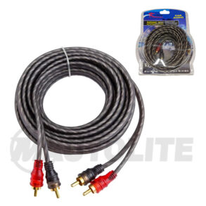 Cable tipo RCA estéreo 2 canales trenzado 4.5 mts