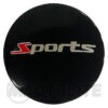 Sticker decorativo SPORTS para centro de aros ALUMINIO 56-64mm