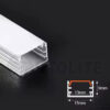 Perfil de aluminio para tiras LED