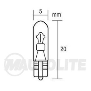 Bulbo Halógeno T5 para Tablero de carro
