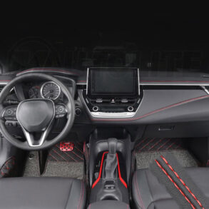 Tira de costura color rojo