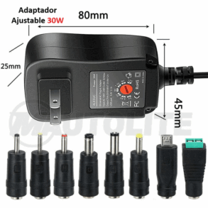 Adaptador multivoltaje desde 3V hasta 12V USB