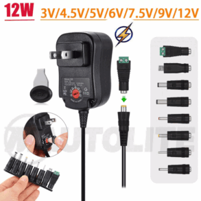 Adaptador multivoltaje desde 3V hasta 12V
