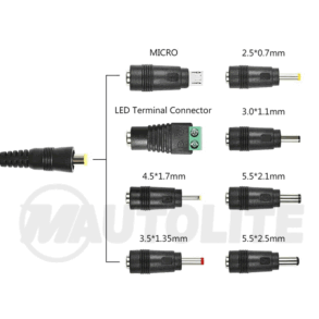Adaptador multivoltaje desde 3V hasta 12V