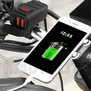 Cargador USB Dual para Motos