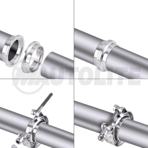 Abrazadera de Banda en V para Escape