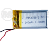 Batería recargable Li-po de 3.7V 240mAh