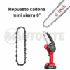 Cadena de 6” para Motosierra Recargable