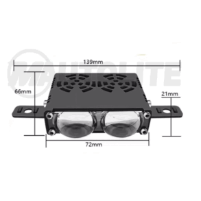 Exploradoras rectangulares de 2 lupas