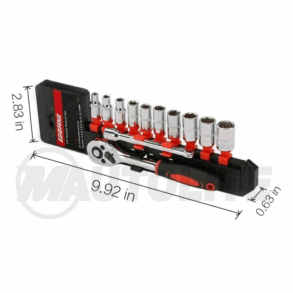 Juego de Copas con ratchet 1/4”