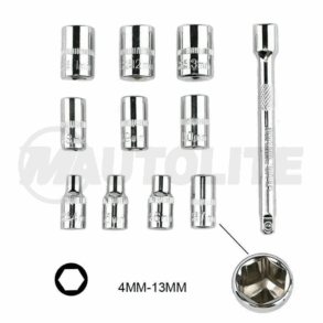 Juego de Copas con ratchet 1/4”