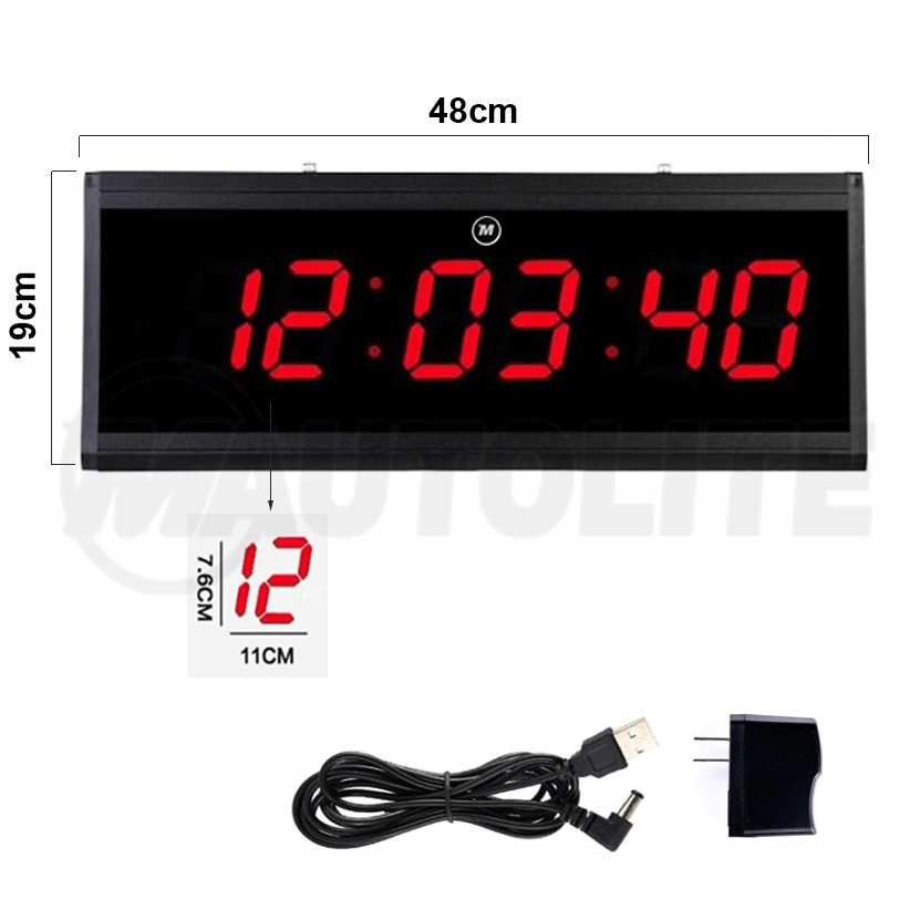 Reloj-Digital-de-Pared-HB4819-(5.1) Reloj Digital de Pared