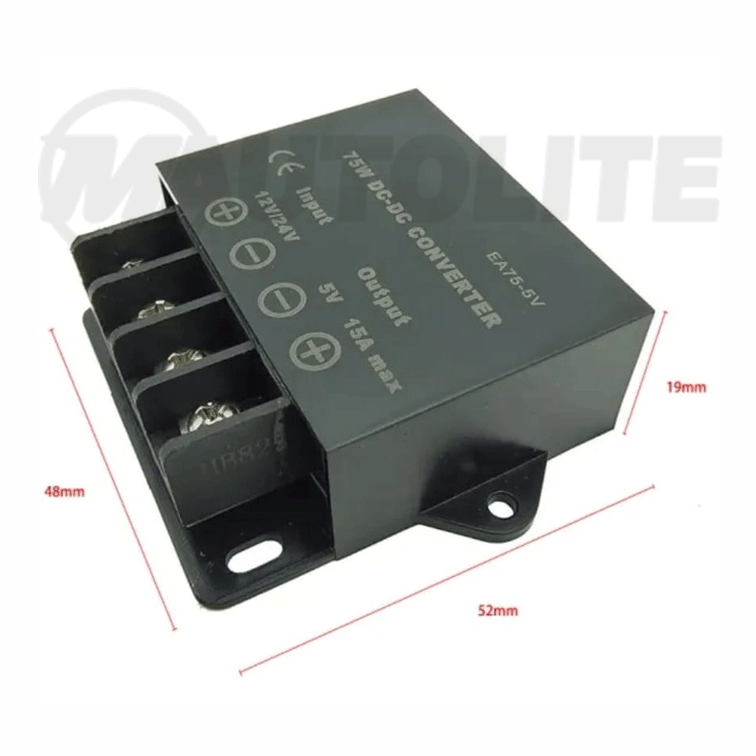 Transformador-12-24V-a-5V-B15-1224-(4.1) Transformador 12-24V a 5V